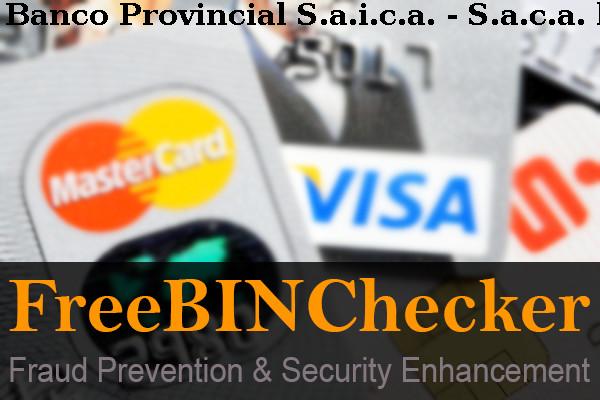 Banco Provincial S.a.i.c.a. - S.a.c.a. قائمة BIN