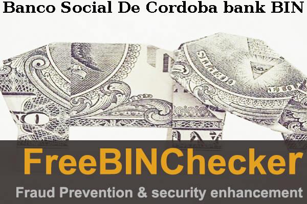 Banco Social De Cordoba BIN 목록