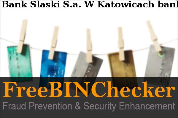 Bank Slaski S.a. W Katowicach Lista de BIN