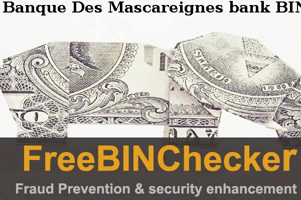 Banque Des Mascareignes BIN Dhaftar