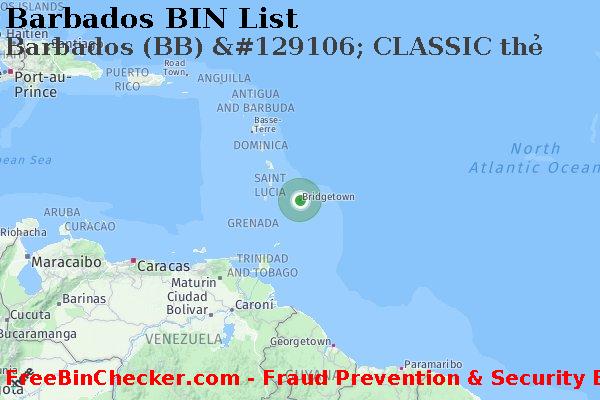 Barbados Barbados+%28BB%29+%26%23129106%3B+CLASSIC+th%E1%BA%BB BIN Danh sách