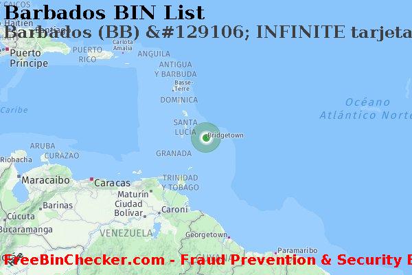 Barbados Barbados+%28BB%29+%26%23129106%3B+INFINITE+tarjeta Lista de BIN