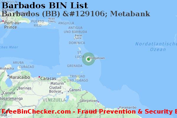 Barbados Barbados+%28BB%29+%26%23129106%3B+Metabank BIN-Liste