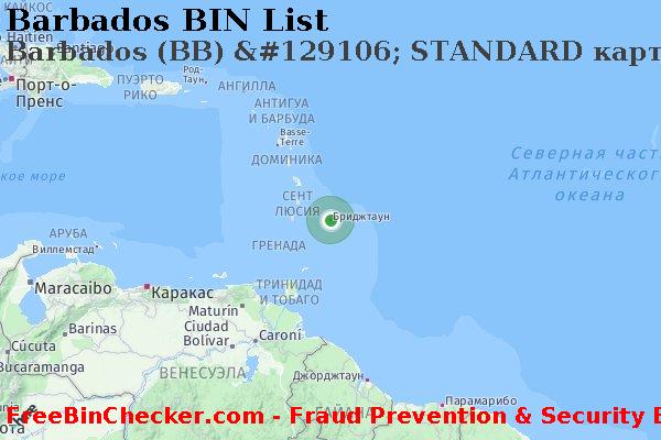Barbados Barbados+%28BB%29+%26%23129106%3B+STANDARD+%D0%BA%D0%B0%D1%80%D1%82%D0%B0 Список БИН