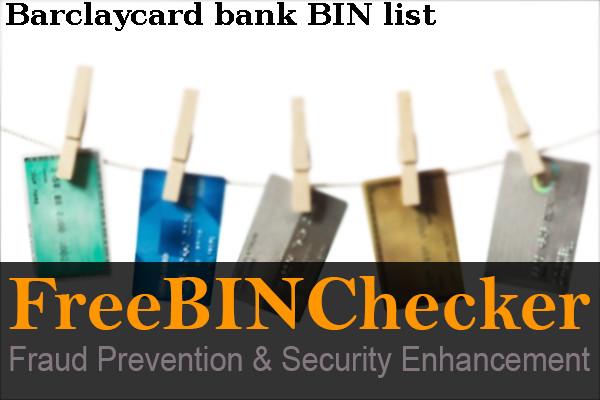 Barclaycard BIN 목록