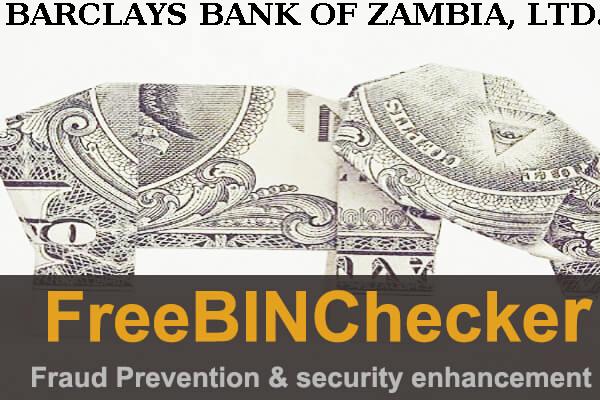 BARCLAYS BANK OF ZAMBIA, LTD. BIN List