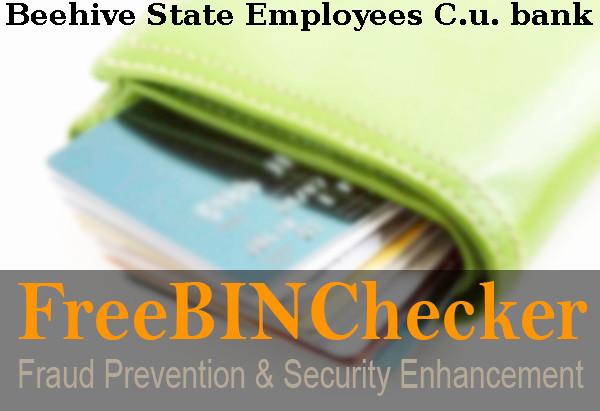 Beehive State Employees C.u. BIN List