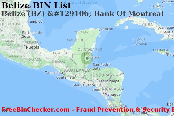 Belize Belize+%28BZ%29+%26%23129106%3B+Bank+Of+Montreal Lista BIN