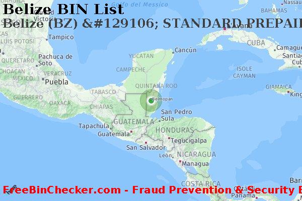 Belize Belize+%28BZ%29+%26%23129106%3B+STANDARD+PREPAID+scheda Lista BIN