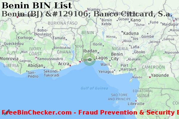 Benin Benin+%28BJ%29+%26%23129106%3B+Banco+Citicard%2C+S.a. BIN List