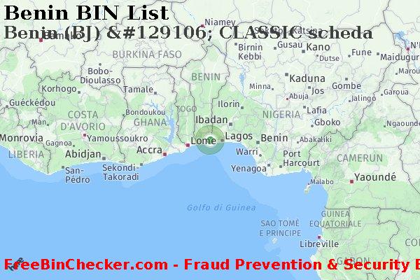 Benin Benin+%28BJ%29+%26%23129106%3B+CLASSIC+scheda Lista BIN