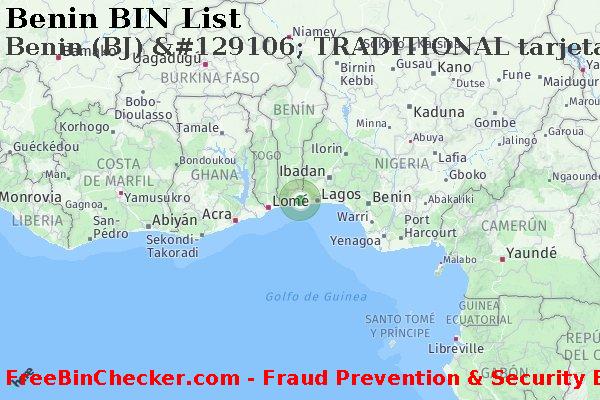 Benin Benin+%28BJ%29+%26%23129106%3B+TRADITIONAL+tarjeta Lista de BIN