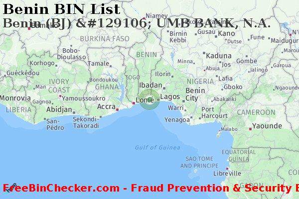 Benin Benin+%28BJ%29+%26%23129106%3B+UMB+BANK%2C+N.A. BIN List