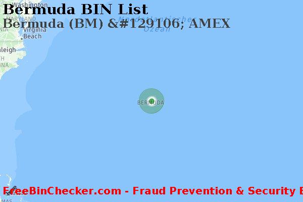 Bermuda Bermuda+%28BM%29+%26%23129106%3B+AMEX BIN-Liste
