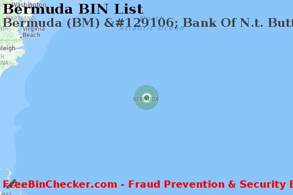 Bermuda Bermuda+%28BM%29+%26%23129106%3B+Bank+Of+N.t.+Butterfield+And+Son Lista de BIN