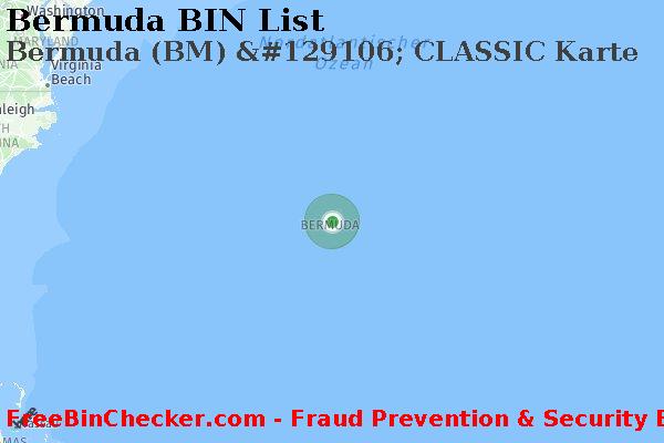 Bermuda Bermuda+%28BM%29+%26%23129106%3B+CLASSIC+Karte BIN-Liste