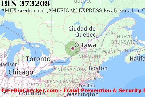 373208 AMEX credit Canada CA Lista de BIN