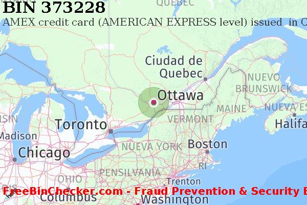 373228 AMEX credit Canada CA Lista de BIN