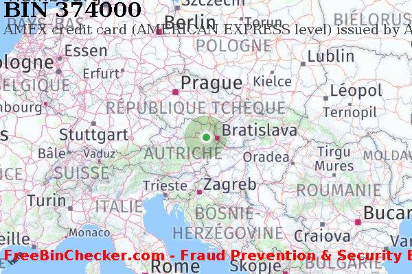 374000 AMEX credit Austria AT BIN Liste 