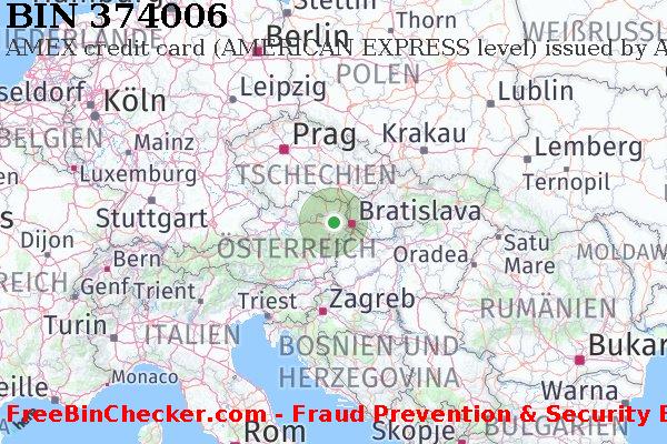 374006 AMEX credit Austria AT BIN-Liste