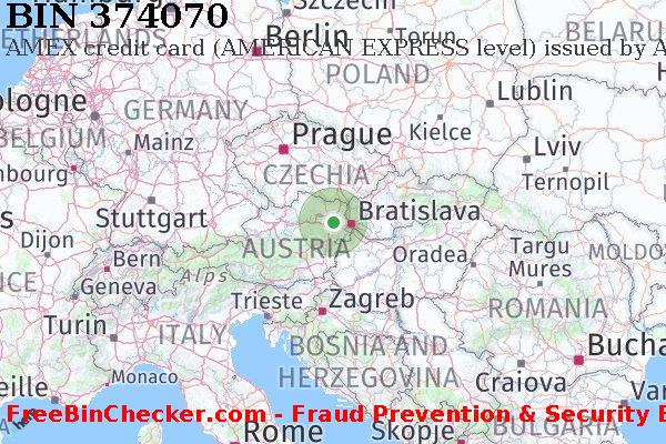 374070 AMEX credit Austria AT BIN List