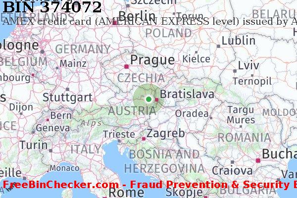 374072 AMEX credit Austria AT BIN List
