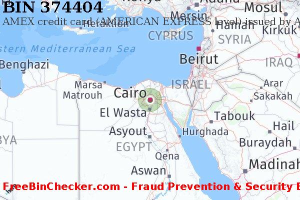 374404 AMEX credit Egypt EG BIN List