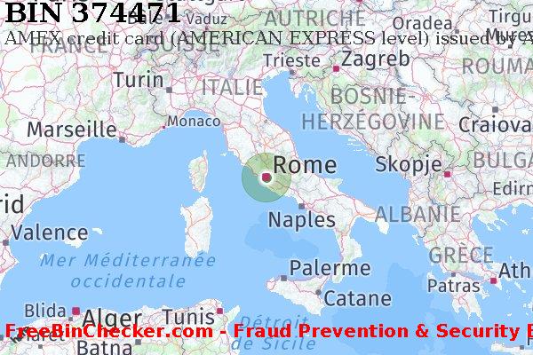 374471 AMEX credit Italy IT BIN Liste 
