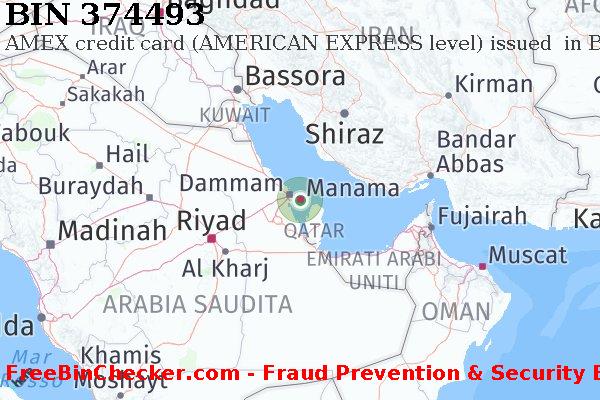 374493 AMEX credit Bahrain BH Lista BIN
