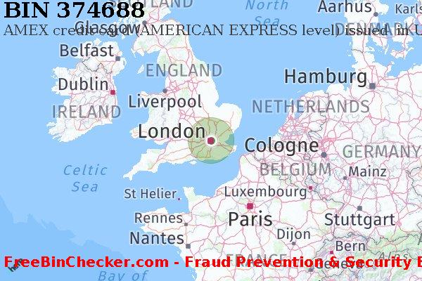 374688 AMEX credit United Kingdom GB BIN List