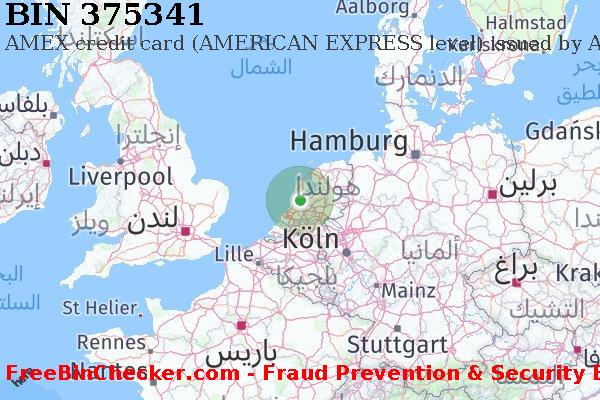 375341 AMEX credit The Netherlands NL قائمة BIN