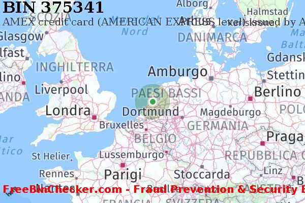 375341 AMEX credit The Netherlands NL Lista BIN
