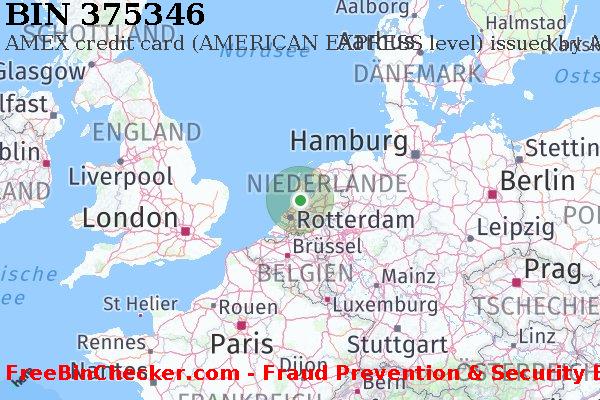375346 AMEX credit The Netherlands NL BIN-Liste