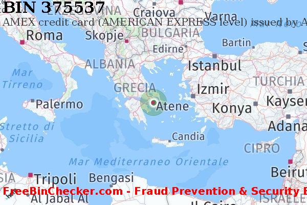 375537 AMEX credit Greece GR Lista BIN