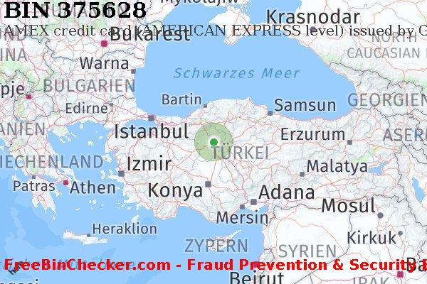 375628 AMEX credit Turkey TR BIN-Liste