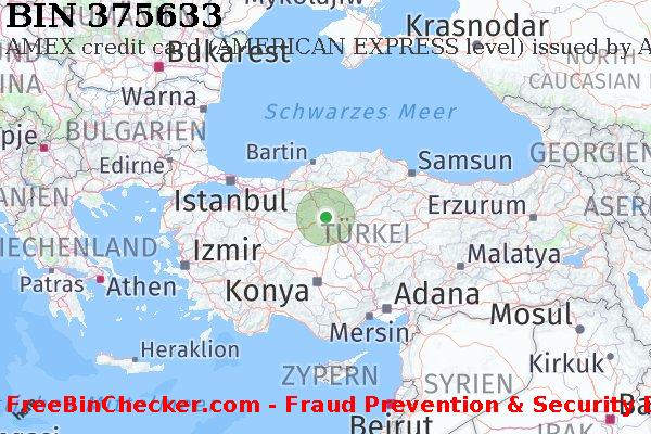 375633 AMEX credit Turkey TR BIN-Liste