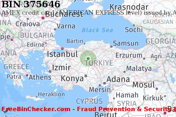 375646 AMEX credit Turkey TR BIN List