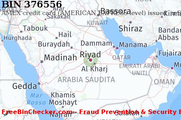 376556 AMEX credit Saudi Arabia SA Lista BIN