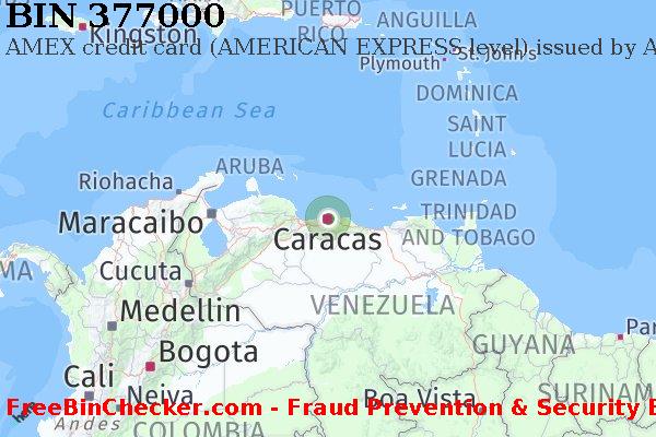 377000 AMEX credit Venezuela VE BIN 목록