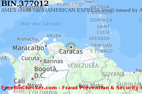 377012 AMEX credit Venezuela VE Lista BIN