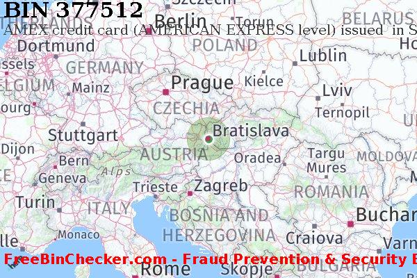 377512 AMEX credit Slovakia (Slovak Republic) SK BIN List