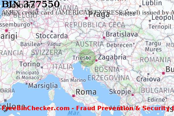 377550 AMEX credit Slovenia SI Lista BIN