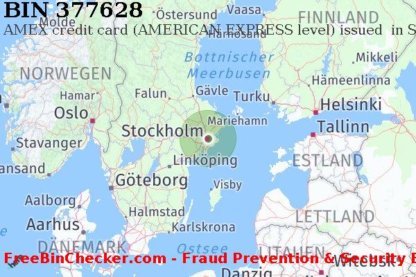 377628 AMEX credit Sweden SE BIN-Liste