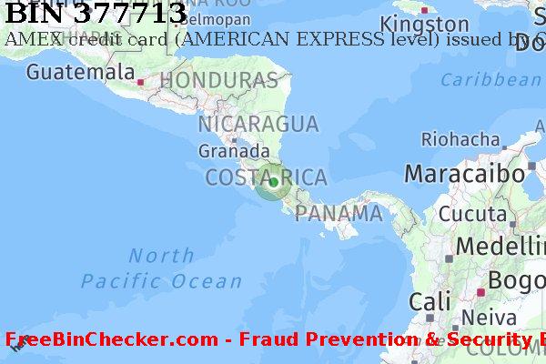 377713 AMEX credit Costa Rica CR BIN Dhaftar