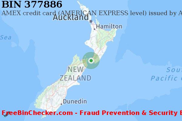 377886 AMEX credit New Zealand NZ BIN List