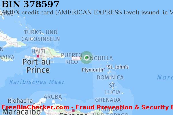 378597 AMEX credit Virgin Islands (U.S.) VI BIN-Liste
