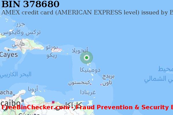 378680 AMEX credit Antigua and Barbuda AG قائمة BIN