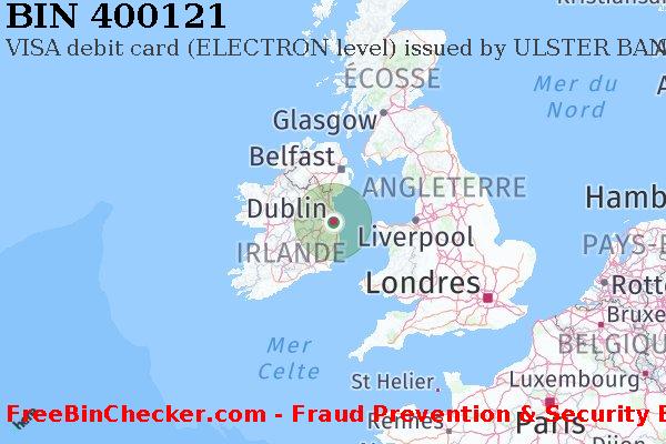 400121 VISA debit Ireland IE BIN Liste 