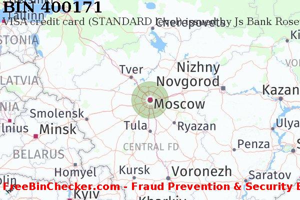 400171 VISA credit Russian Federation RU BIN Danh sách
