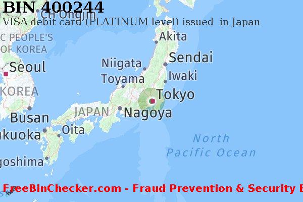 400244 VISA debit Japan JP BIN List